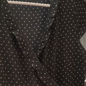 Suzy Shier Black and White Asymmetrical Dress